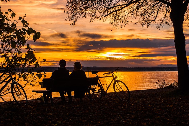 cyklistická idylka u jezera