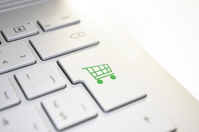 tlačítko symbolizující online nákup